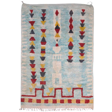 Moroccan Vintage Rug 6.8 x 10.3 feet - Ettilux Home